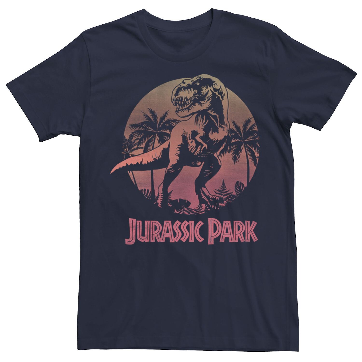 

Мужская футболка Jurassic Park T-Rex Gradient Sunset Licensed Character