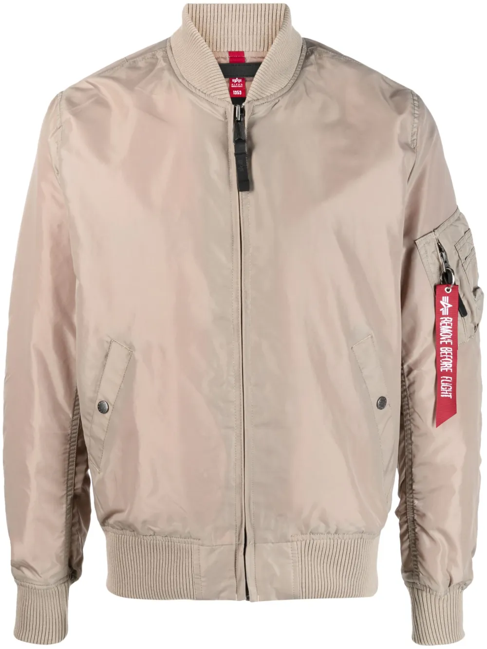 

Бомбер на молнии Alpha Industries, нейтральный