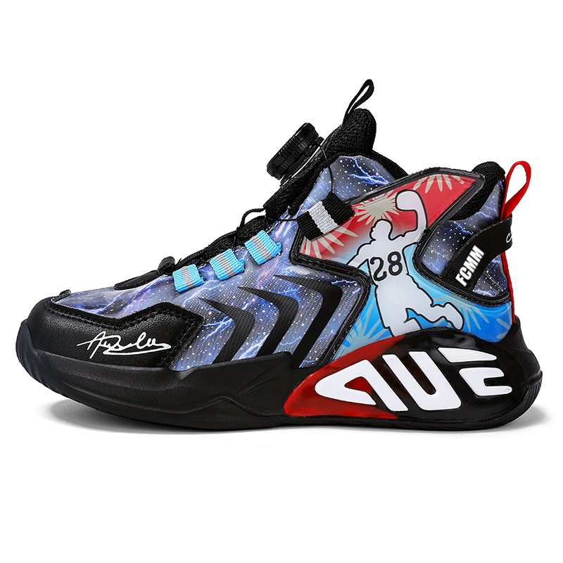 

Детские баскетбольные кроссовки для детей FCMM, черный/красный/синий