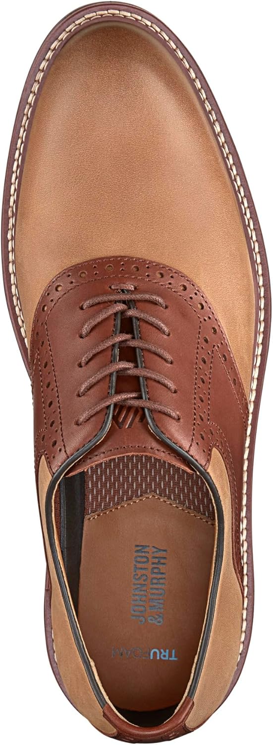 Мужские оксфорды с шнуровкой Upton от Johnston Murphy Johnston & Murphy, Tan Oiled/Tan Full Grain Leather — фото 2