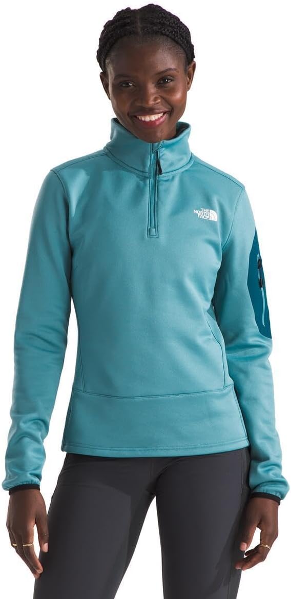 

The North Face Женская флисовая кофта Mistyescape с молнией на четверть, Algae Blue/Midnight Petrol