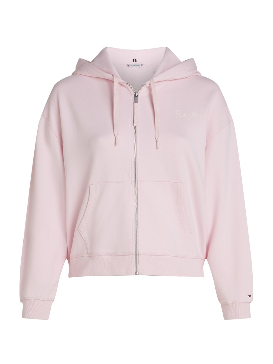 

Толстовка с капюшоном на молнии Tommy Hilfiger Curve, розовый