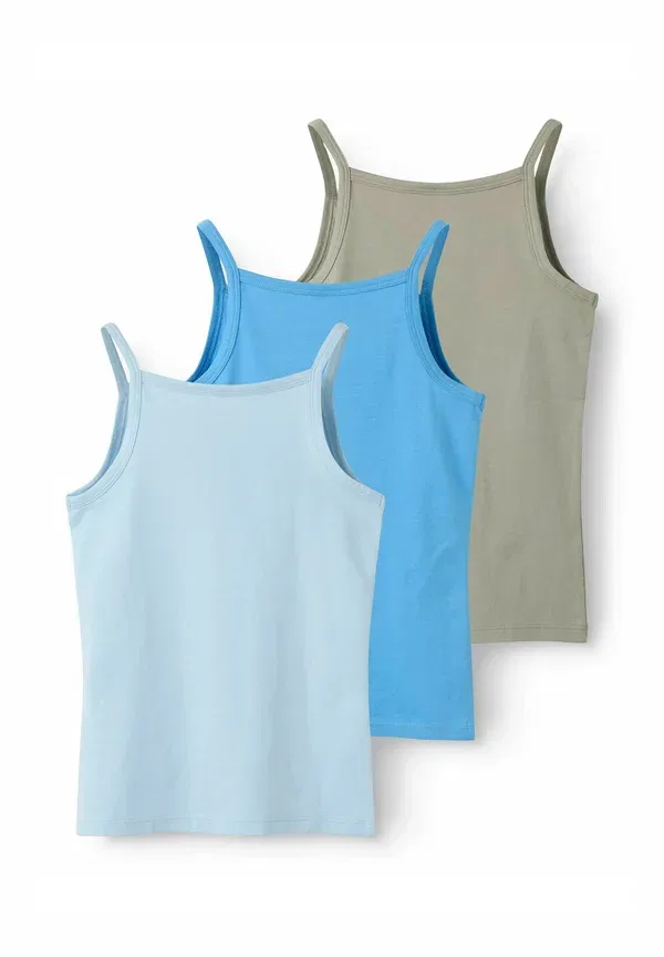 Топ-майка 3шт undershirt Two Soon, серебристо-голубое озеро/синий — фото 2