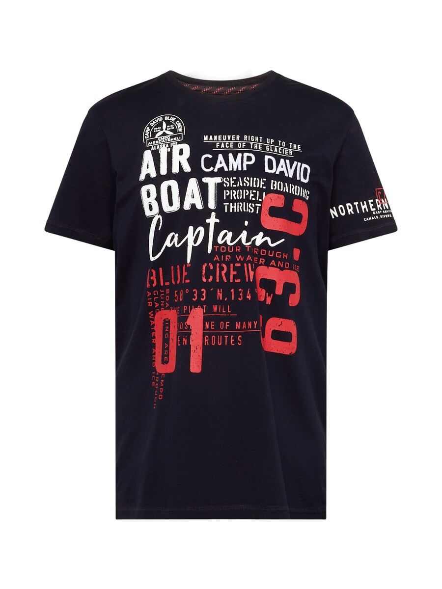 

Классическая футболка CAMP DAVID Shirt Alaska Ice Tour, ночной синий