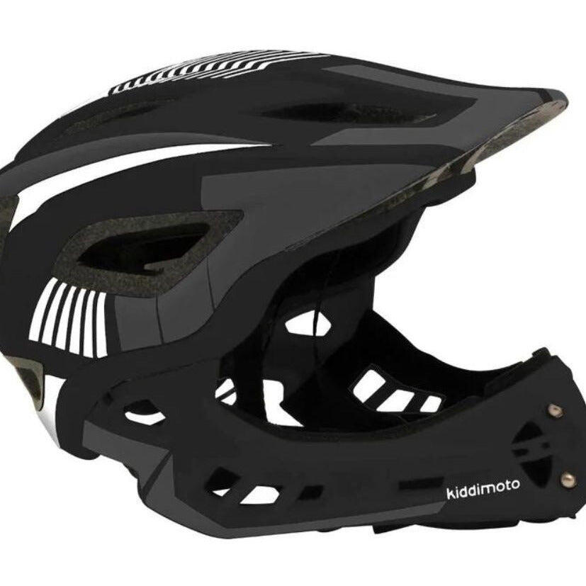 

Полный шлем KIDDIMOTO, черно-белый