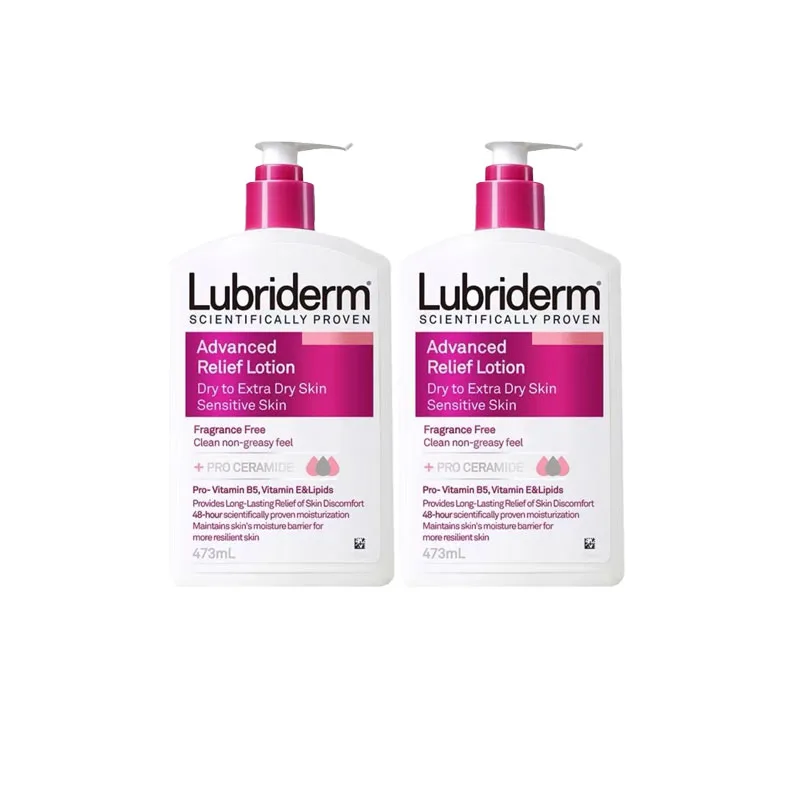 Lubriderm Увлажняющий лосьон для тела Ruby Li Deng с витамином B5, 473 мл, Essence Soothing Moisturizing Lotion 473ml x 2 (New Packaging)