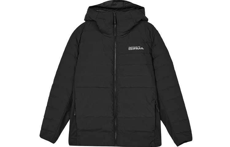 

Skechers Куртка-пуховик мужская полуприлегающего силуэта Midnight Black, Midnight Black