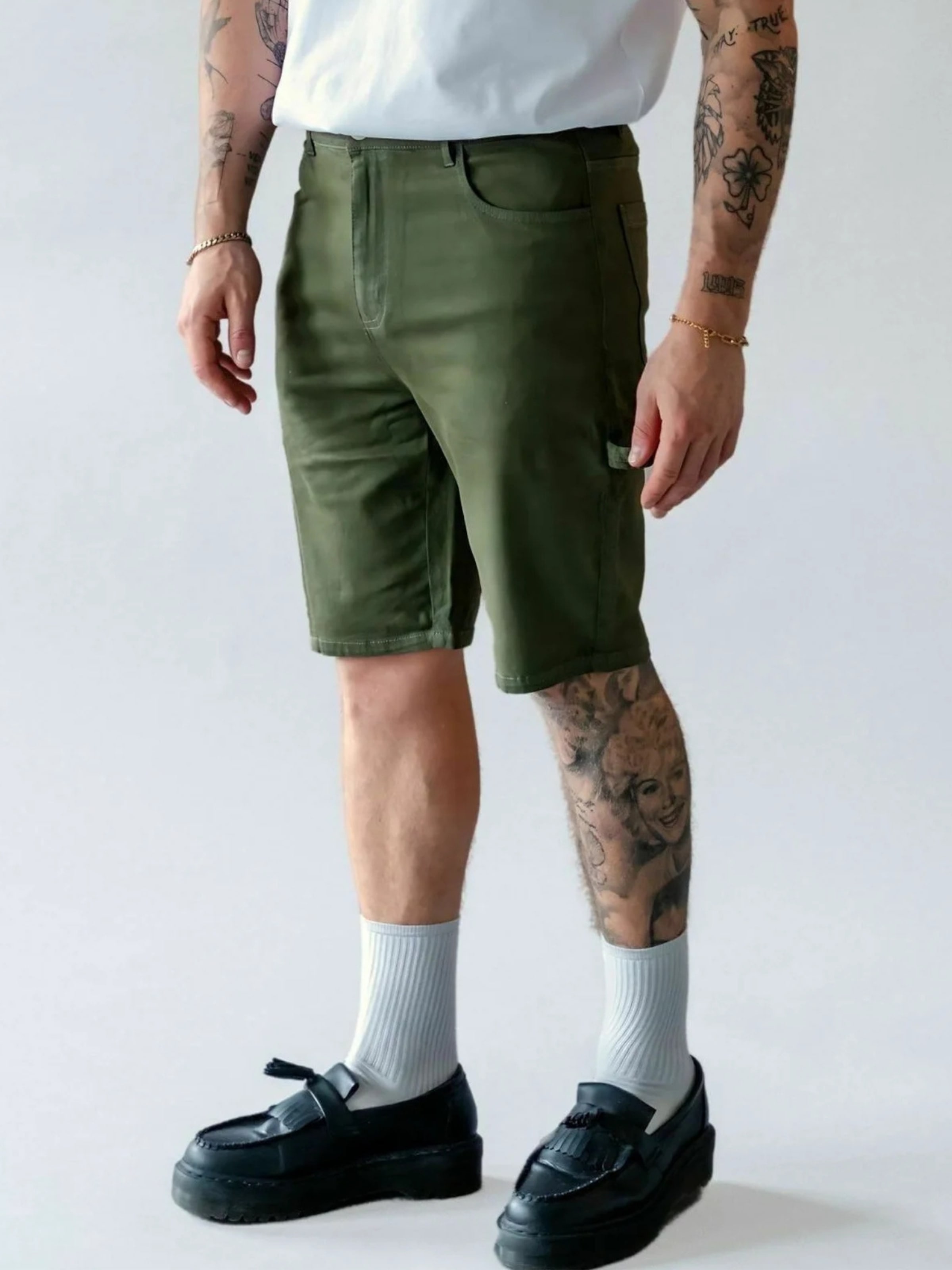 

Denim Project Штаны Regular 'DPM' в зеленом цвете