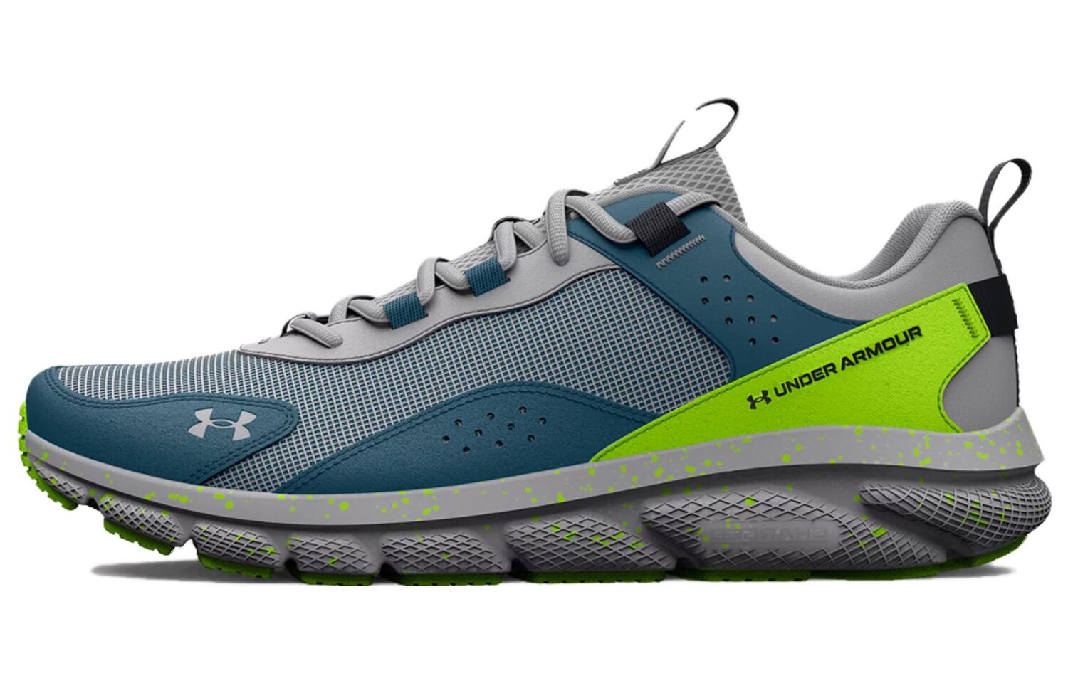 

Кроссовки мужские с низким верхом серые/зеленые Under Armour, Зеленый, Кроссовки мужские с низким верхом серые/зеленые Under Armour