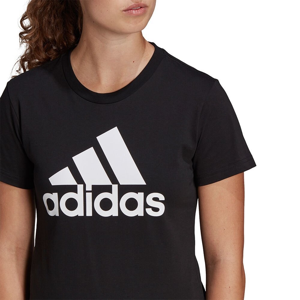 Футболка с коротким рукавом adidas Essentials Logo, черный — фото 3