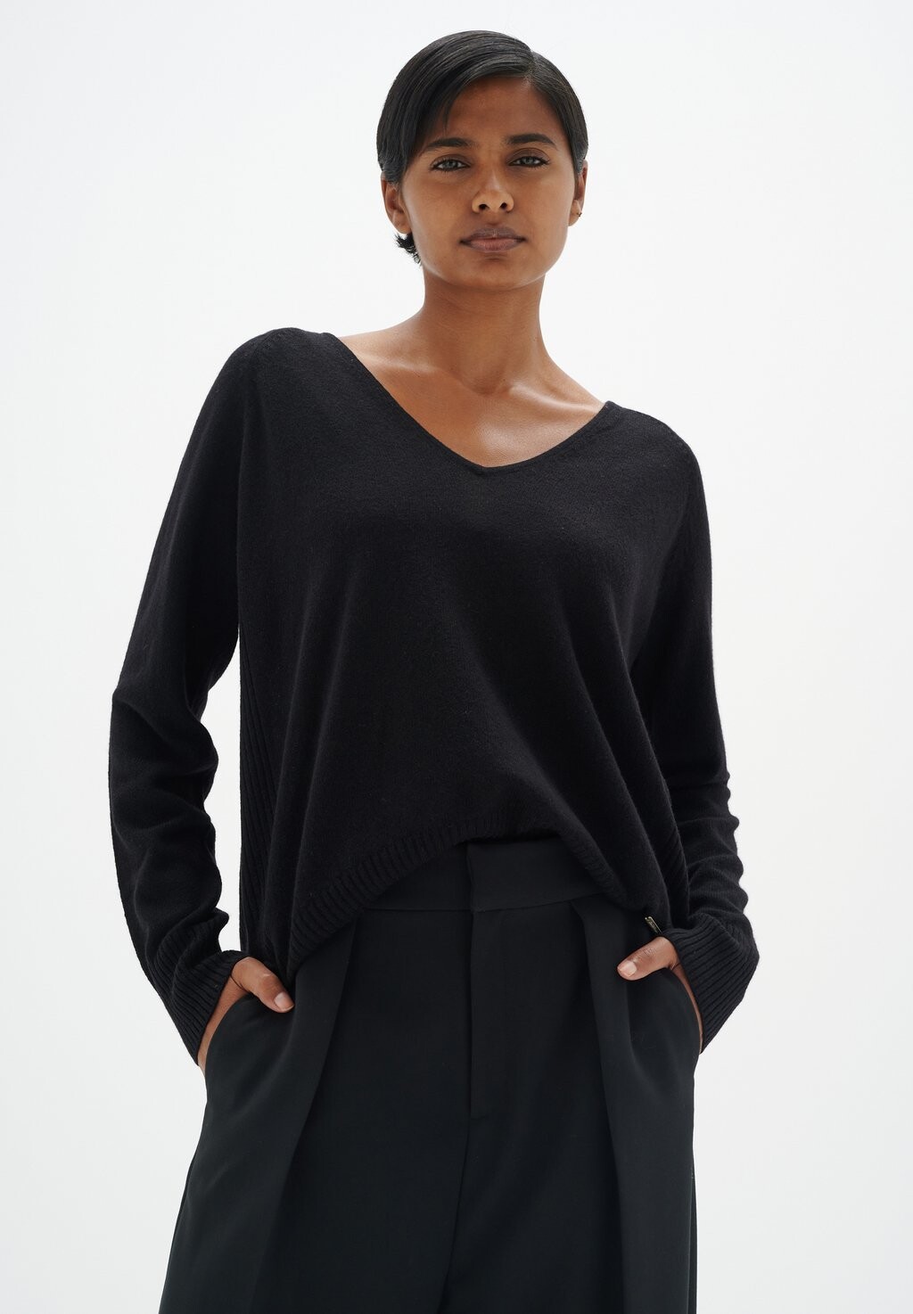 

Свитшот InWear LUKKA V-NECK PREMIUM, черный