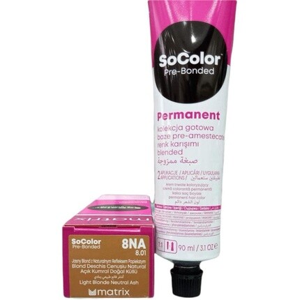 

Socolor Permanent Color 8Na Светло-русый натуральный пепельный 90мл, Matrix