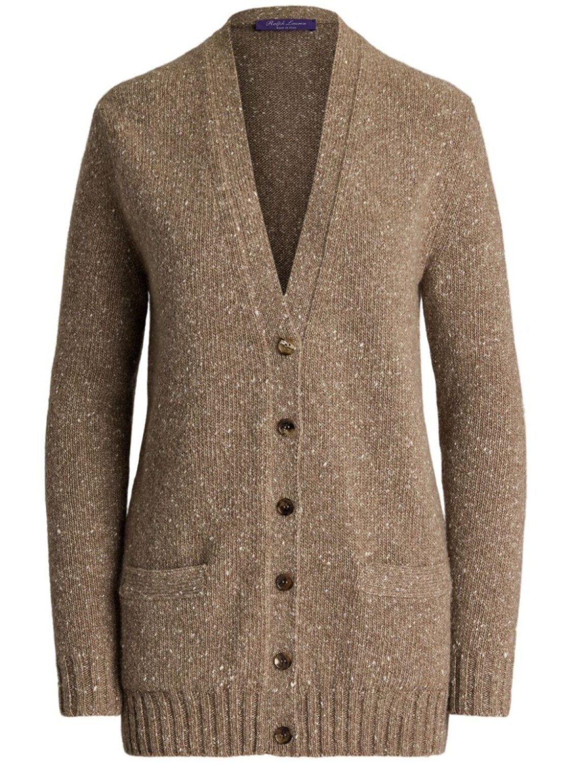 

Ralph Lauren Collection кашемировый кардиган с V-образным вырезом, коричневый