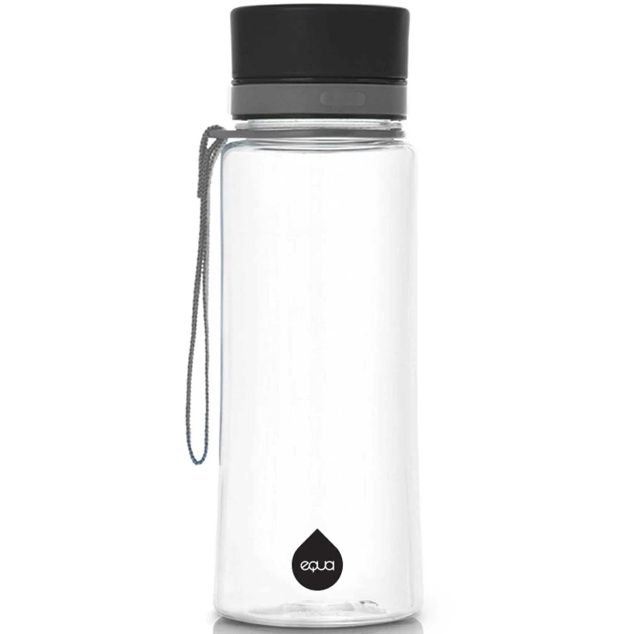 

Бутылка для питья equa «Plain Midnight», (1 шт.), пластик тритан, 600 мл, цвет transparent-schwarz
