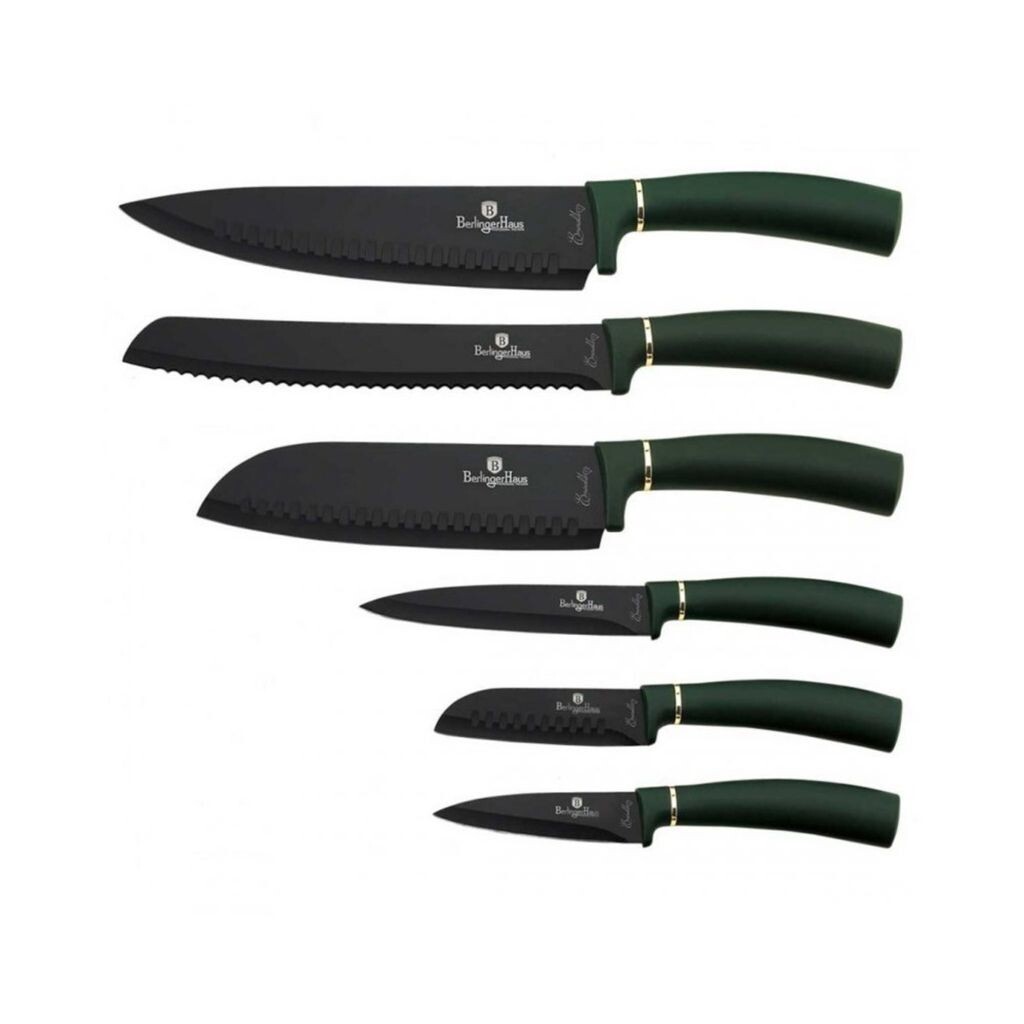

Berlingerhaus Набор ножей с антипригарным покрытием 6 шт Emerald Collection BH-2511, черный