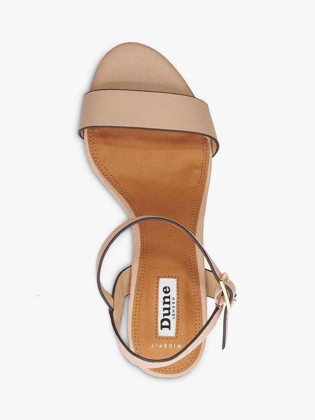 Сандалии на платформе из искусственной кожи с широкой колодкой Dune London, Blush — фото 2