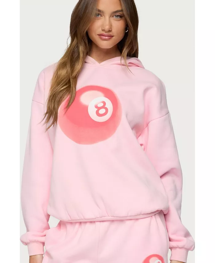

Женский Lucky 8 оверсайз худи Edikted, розовый
