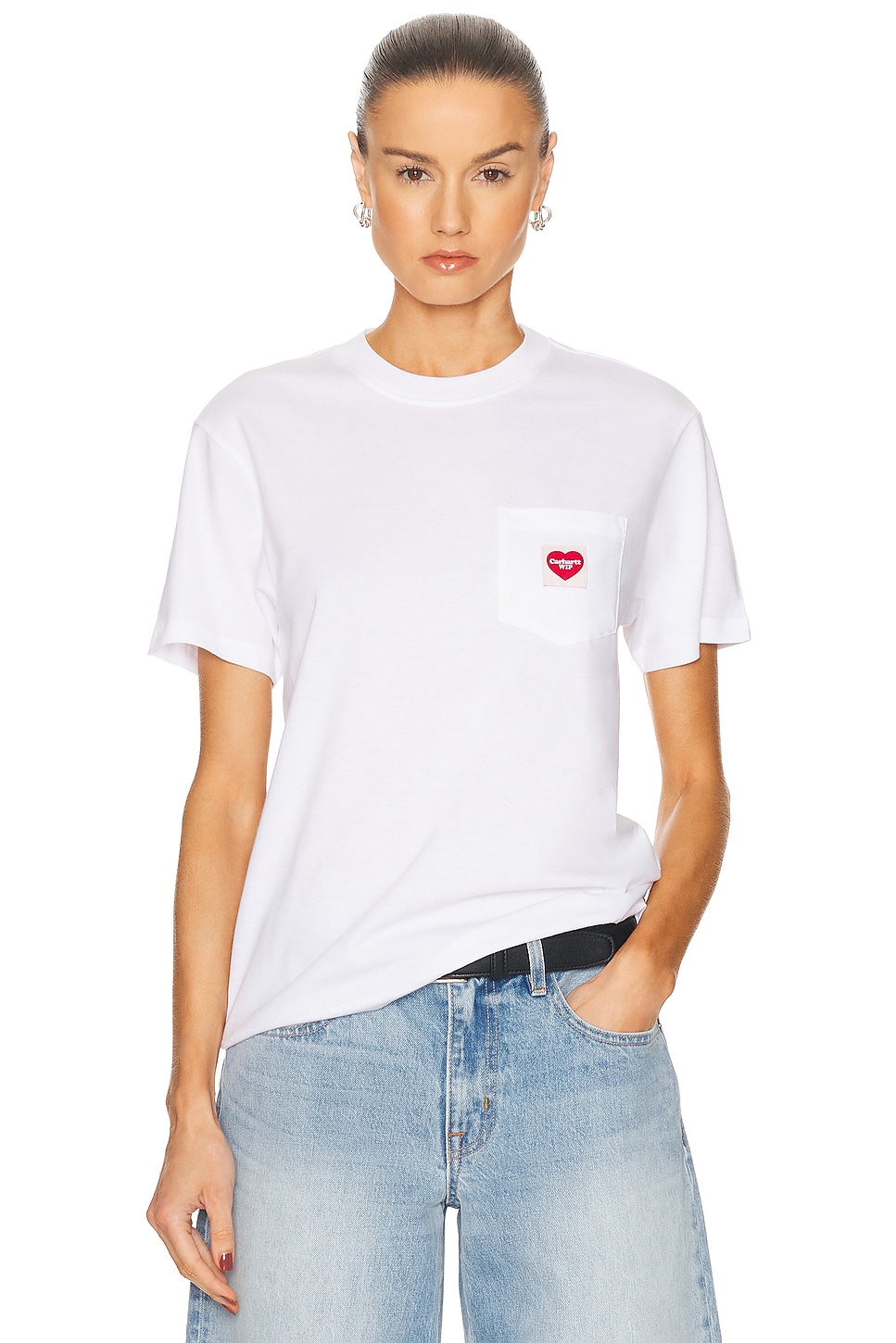 

Футболка Pocket Heart Carhartt Wip, White & Red