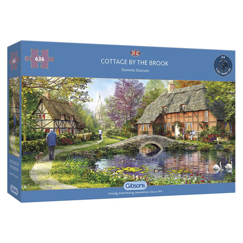 

Пазлы Cottage By The Brook Puzzle (636 Pieces)