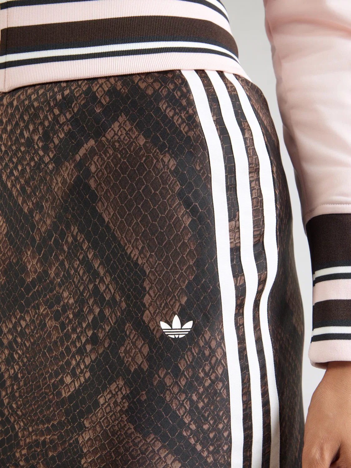 Юбка Adidas Originals коричневого цвета — фото 2