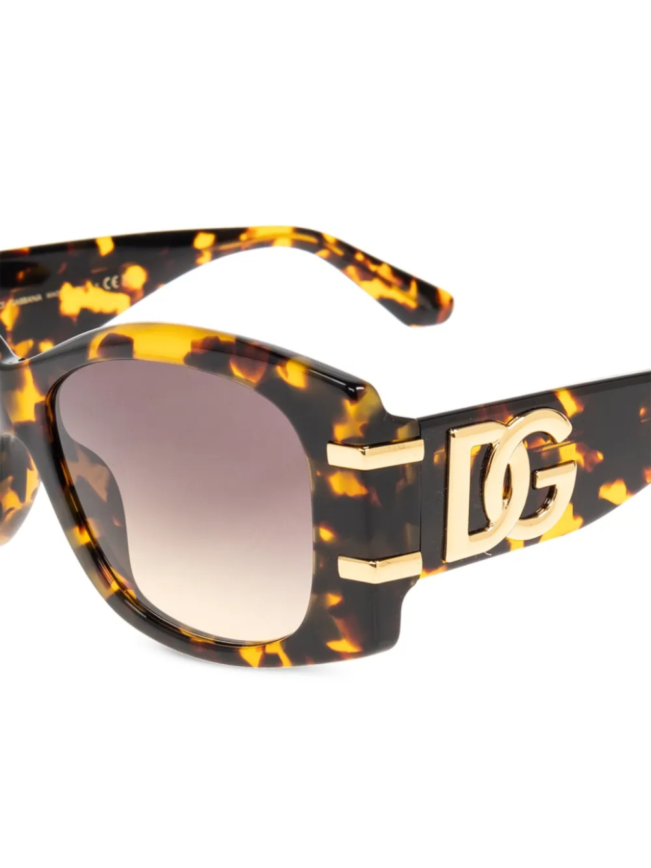 Солнцезащитные очки с DG-пластикой Dolce & Gabbana Eyewear, коричневый — фото 2