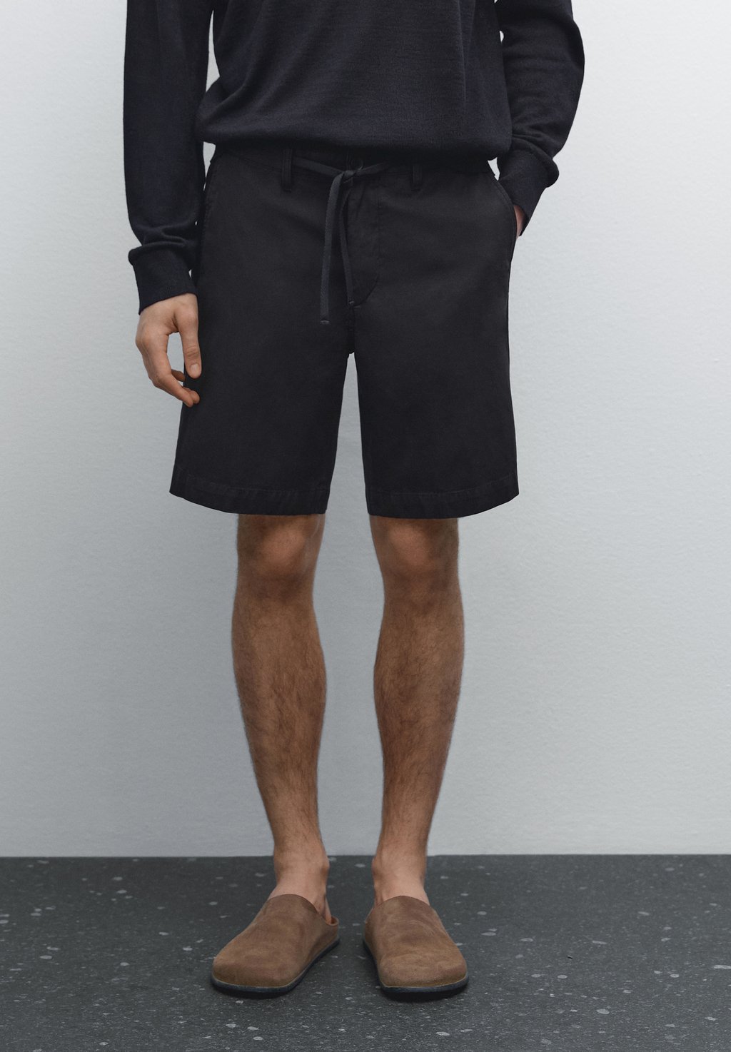 

Шорты SEMI JOGGER BERMUDA Massimo Dutti, темно-синий
