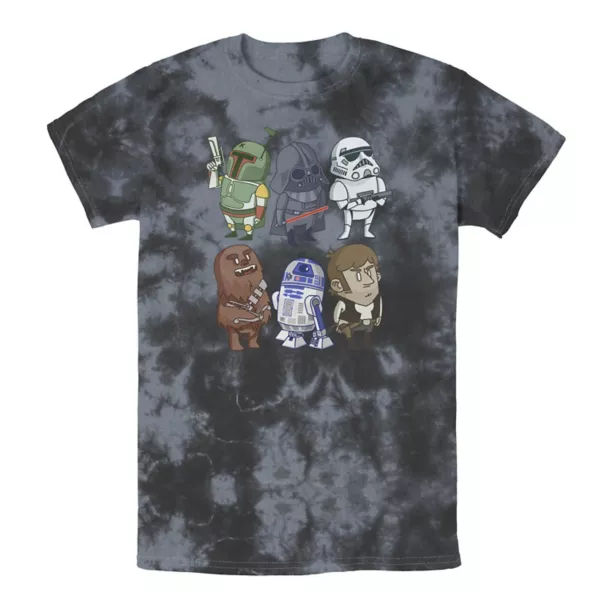 

Мужская футболка Star Wars с рисунками персонажей Licensed Character, черный
