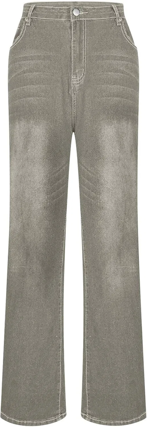Джинсы свободные Wide Leg, Gray — фото 4