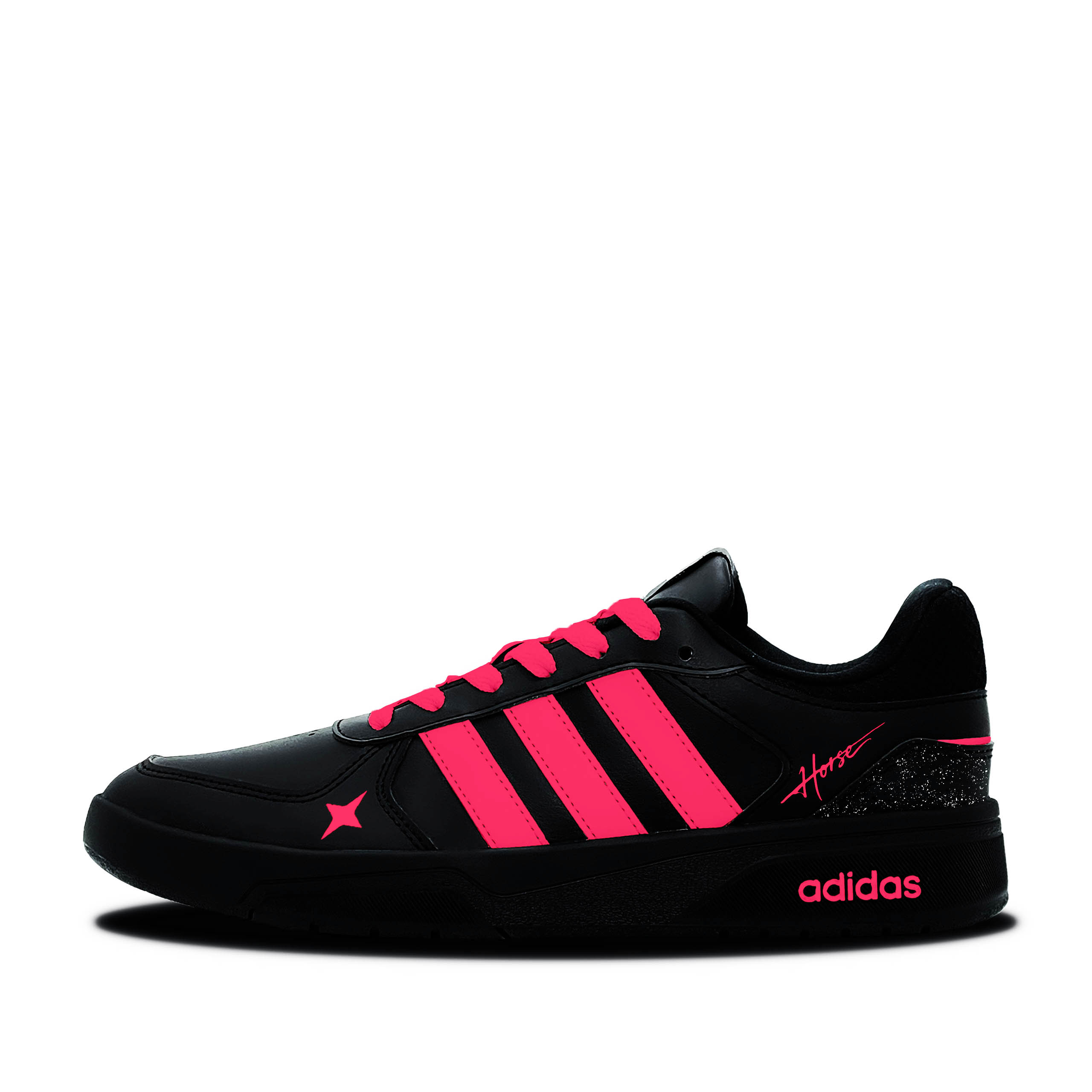 

Adidas Neo Courtbeat Neon Starburst синтетическая кожа легкие лоу-топ скейтборд обувь унисекс black red