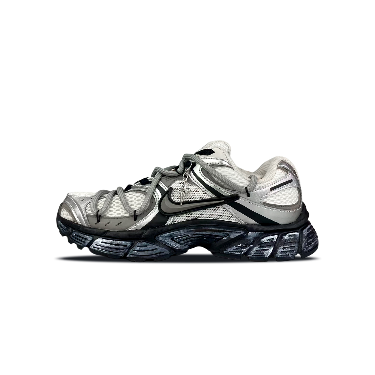 

Nike Женские кроссовки для бега V5 RNR Abrasion Resistant Breathable Low top серый белый