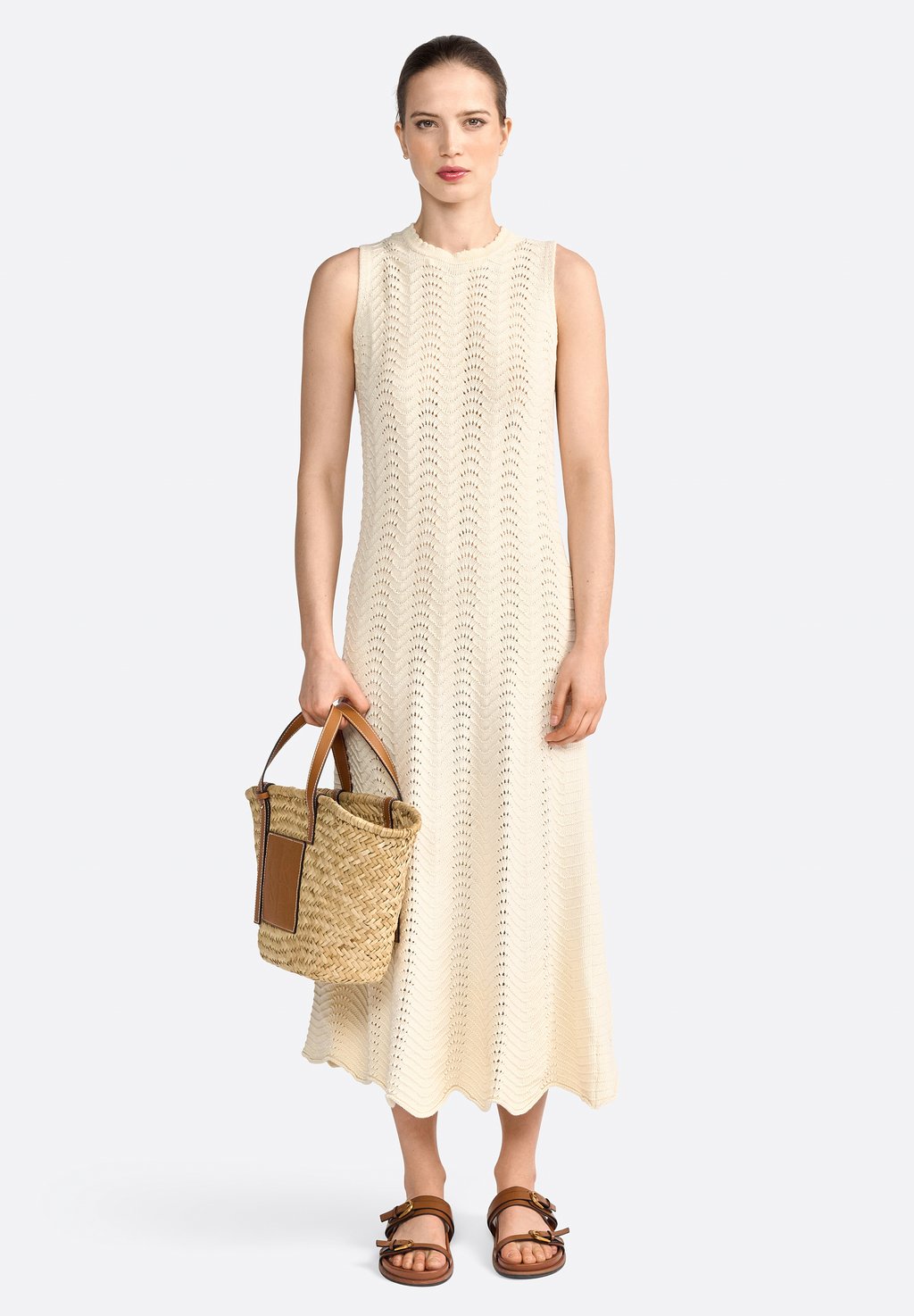 

Платье макси Jumper dress Rich & Royal, кремовый