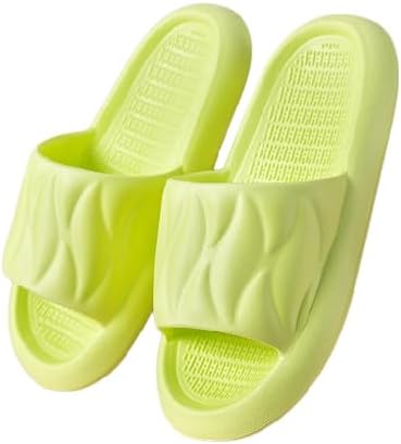 

Домашние тапочки BYDZKJ с нескользящей подошвой, мягкая толстая платформа, шлепанцы для женщин и мужчин, унисекс, массажные, для душа и ванной, для взрослых, пары, для дома и улицы, зеленый