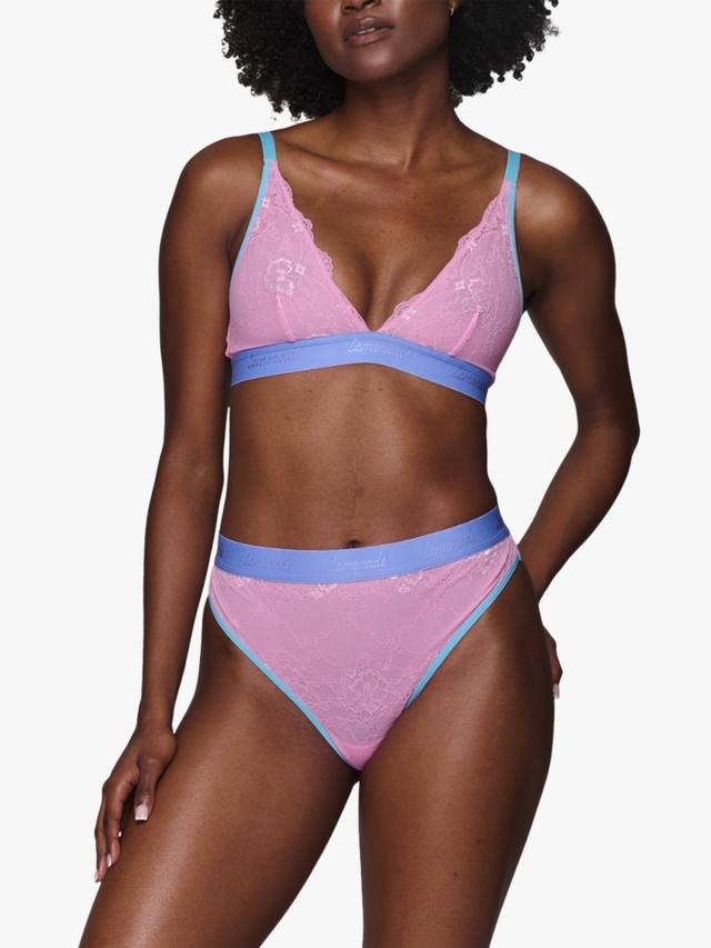 

Glinda Picot Lace Trilogy Bralette Lemonade Dolls, Pink Multi