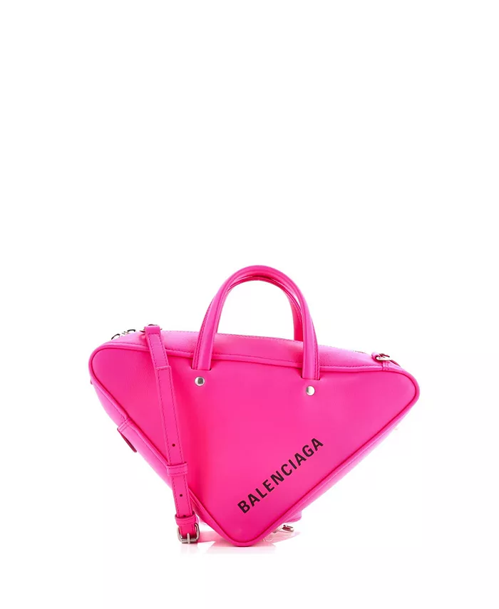 

Маленькая треугольная дорожная сумка из кожи Pre-Owned Balenciaga, розовый