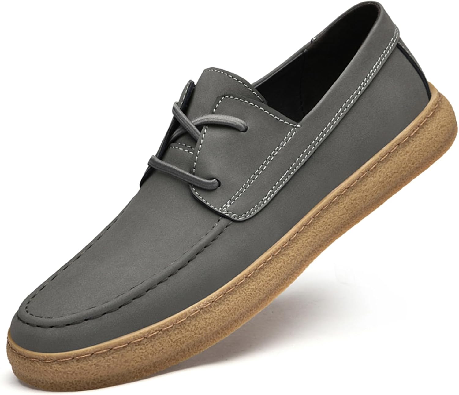 

Мужские модные кроссовки ручной работы из кожи, мужские повседневные кроссовки, стильные ретро мужские деловые туфли Abborora, серый