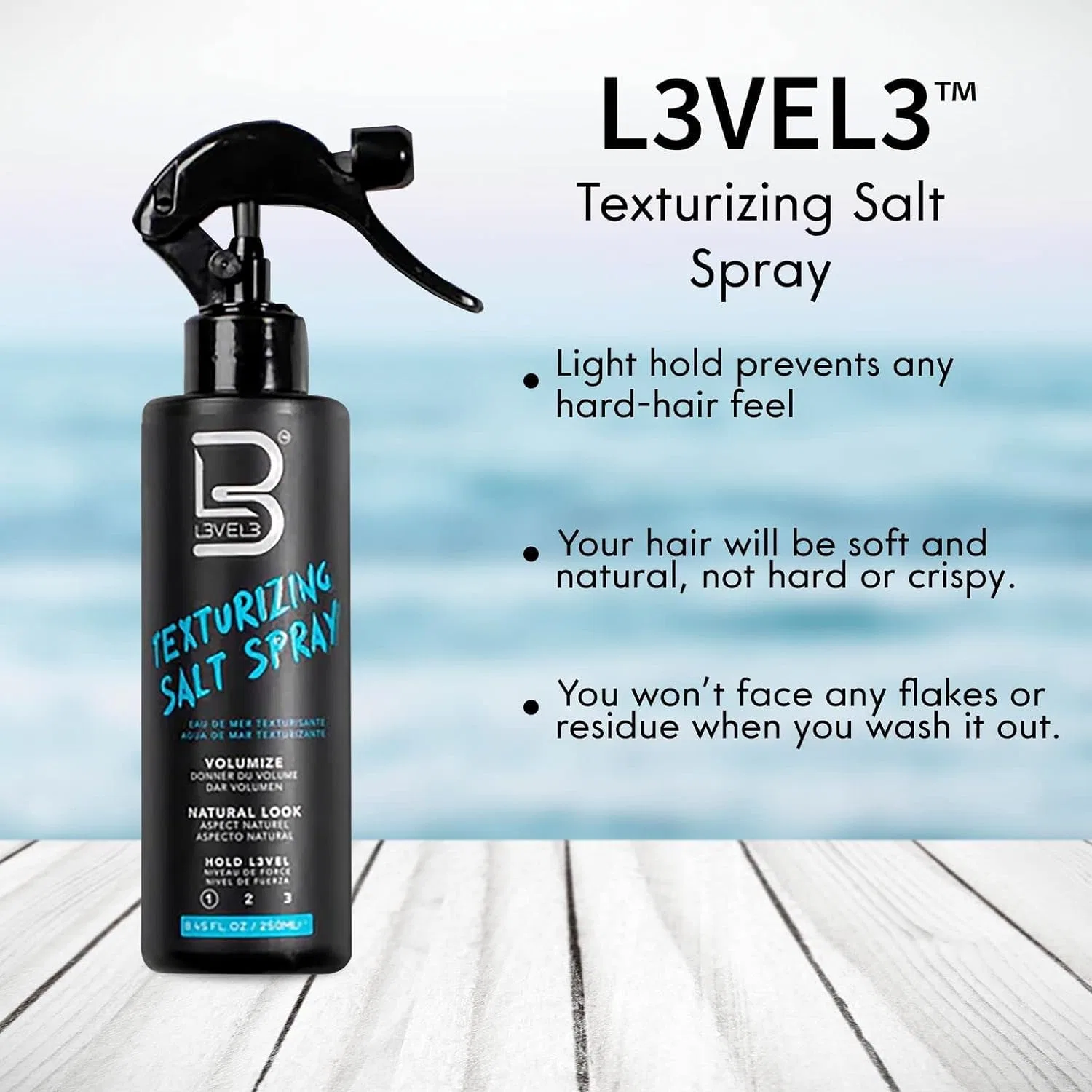 Спрей для текстурирования волос L3 Level 3 Sea Salt Texture Spray L3 — фото 4