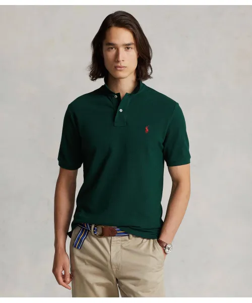 

Футболка поло Slim fit Polo Ralph Lauren, зеленый