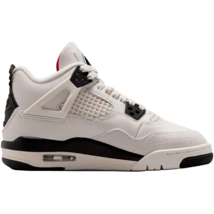 Jordan Детские баскетбольные кроссовки Air 4 Low top белые черные унисекс — фото 3