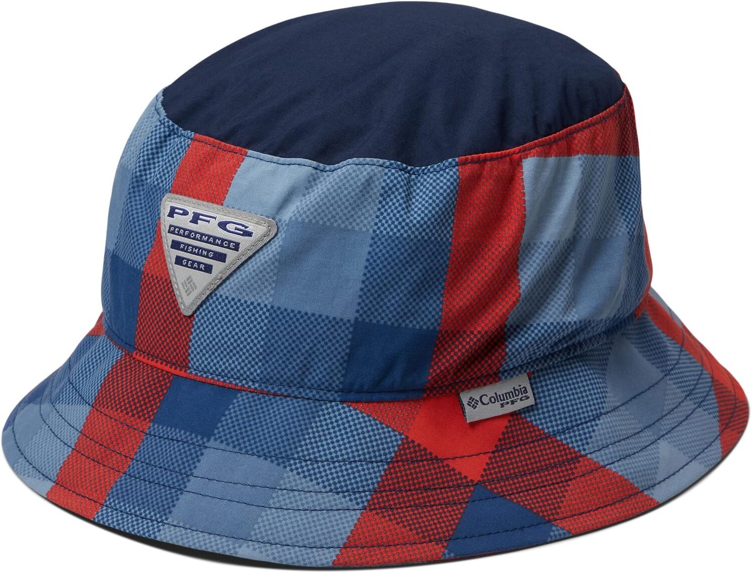

Панама Columbia PFGBucket Hat, цвет Carbon Mid Gingham/Agate Blue