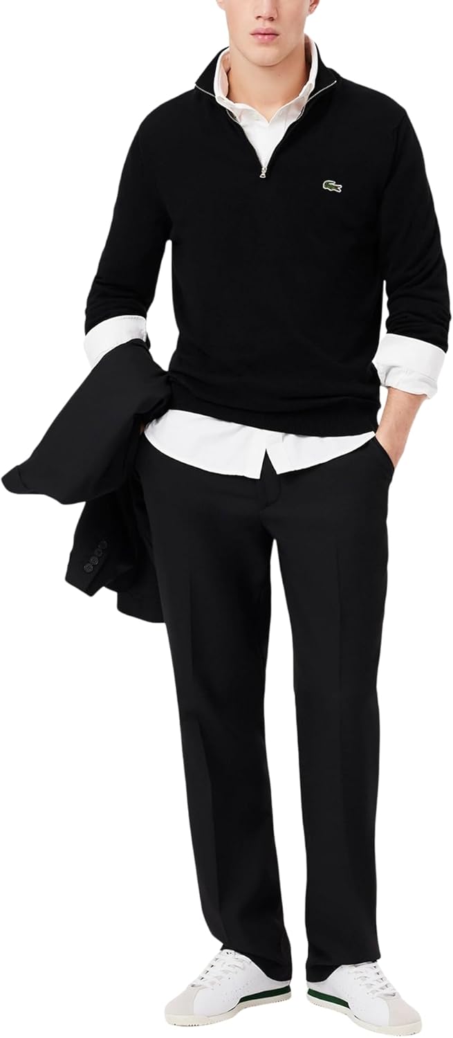 Lacoste мужская классическая оксфордская рубашка из хлопка, White — фото 4