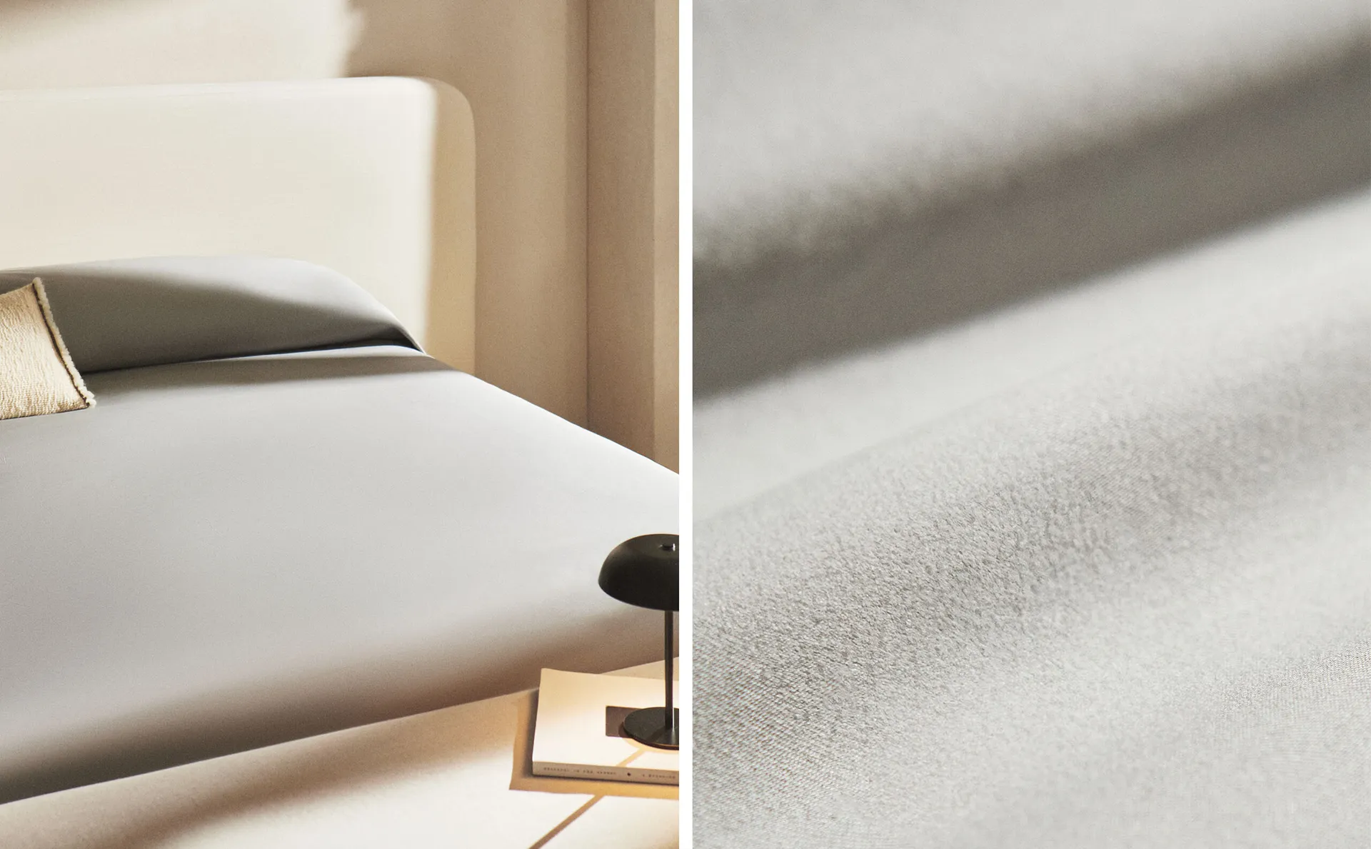 

(300 нитей) пододеяльник из сатина Zara Home, серый