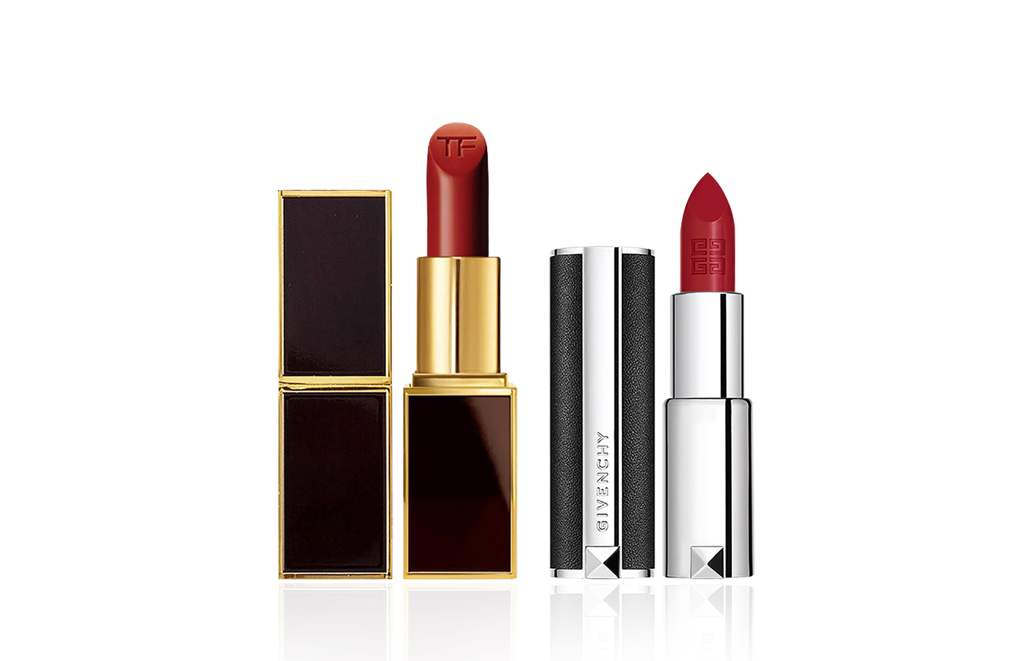 TOM FORD Премиальные помады TF Hot Color Combination, кремовые, увлажняющие, легко растушевываются, 2 шт — фото 3