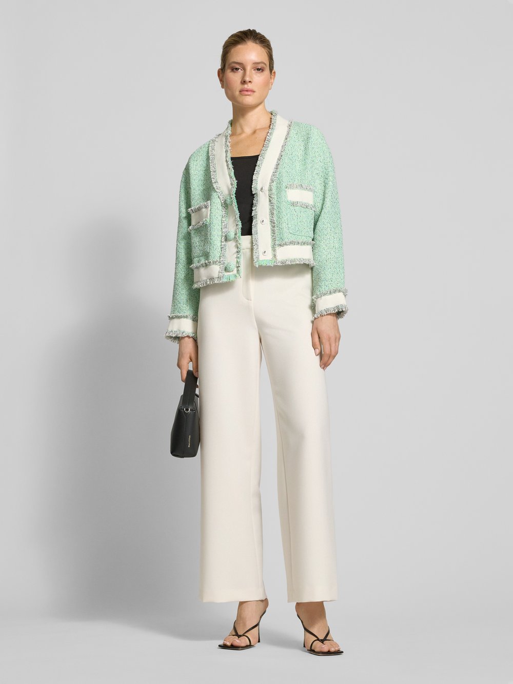 

Жакет из ткани букле, модель 'Hoola' Essentiel Antwerp, мятный