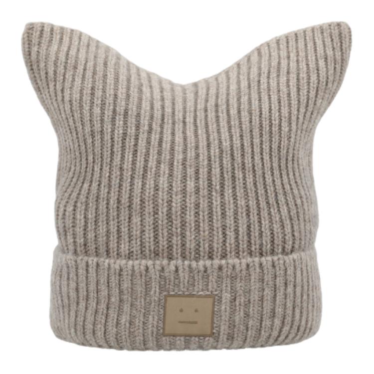 

Acne Studios Шапка с логотипом Face, Gray