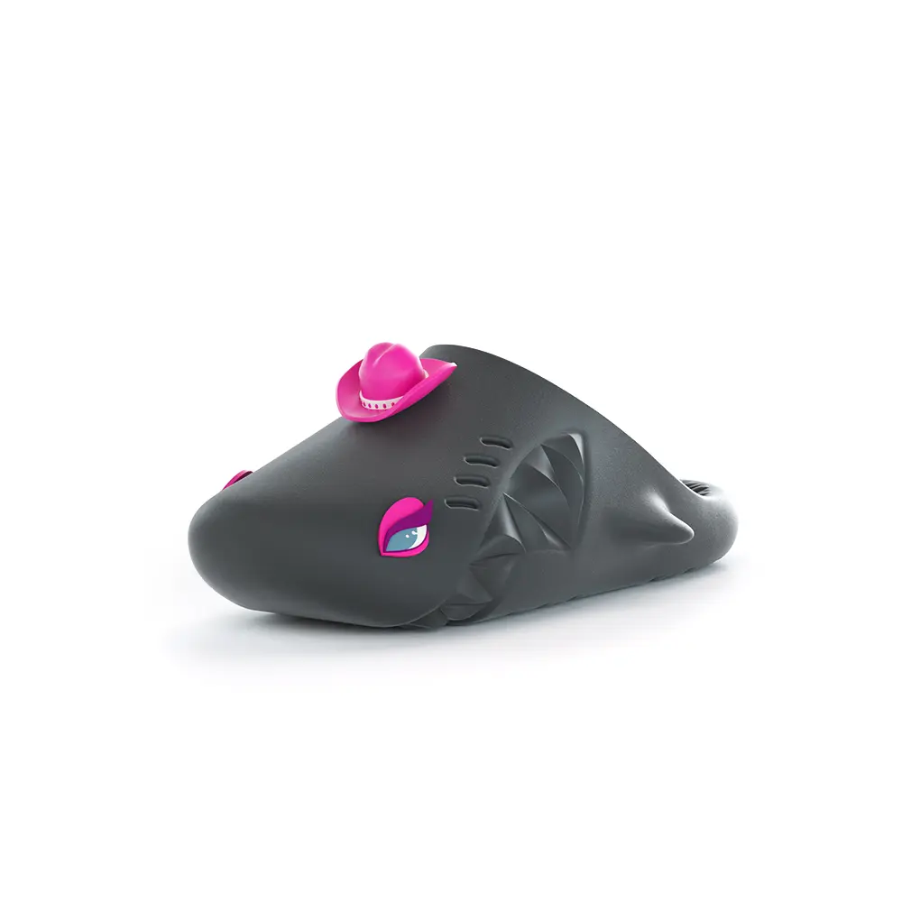 

HelloSlippers Sharkicks Мюли, закрытые тапочки унисекс черные, цвет Black