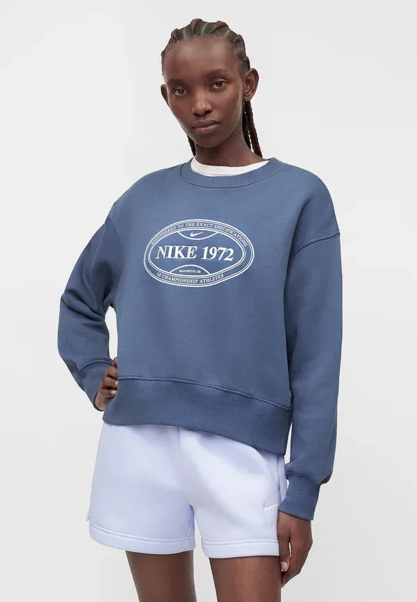 Толстовка Nike Sportswear, diffused blue/football grey, голубой/серый — фото 4