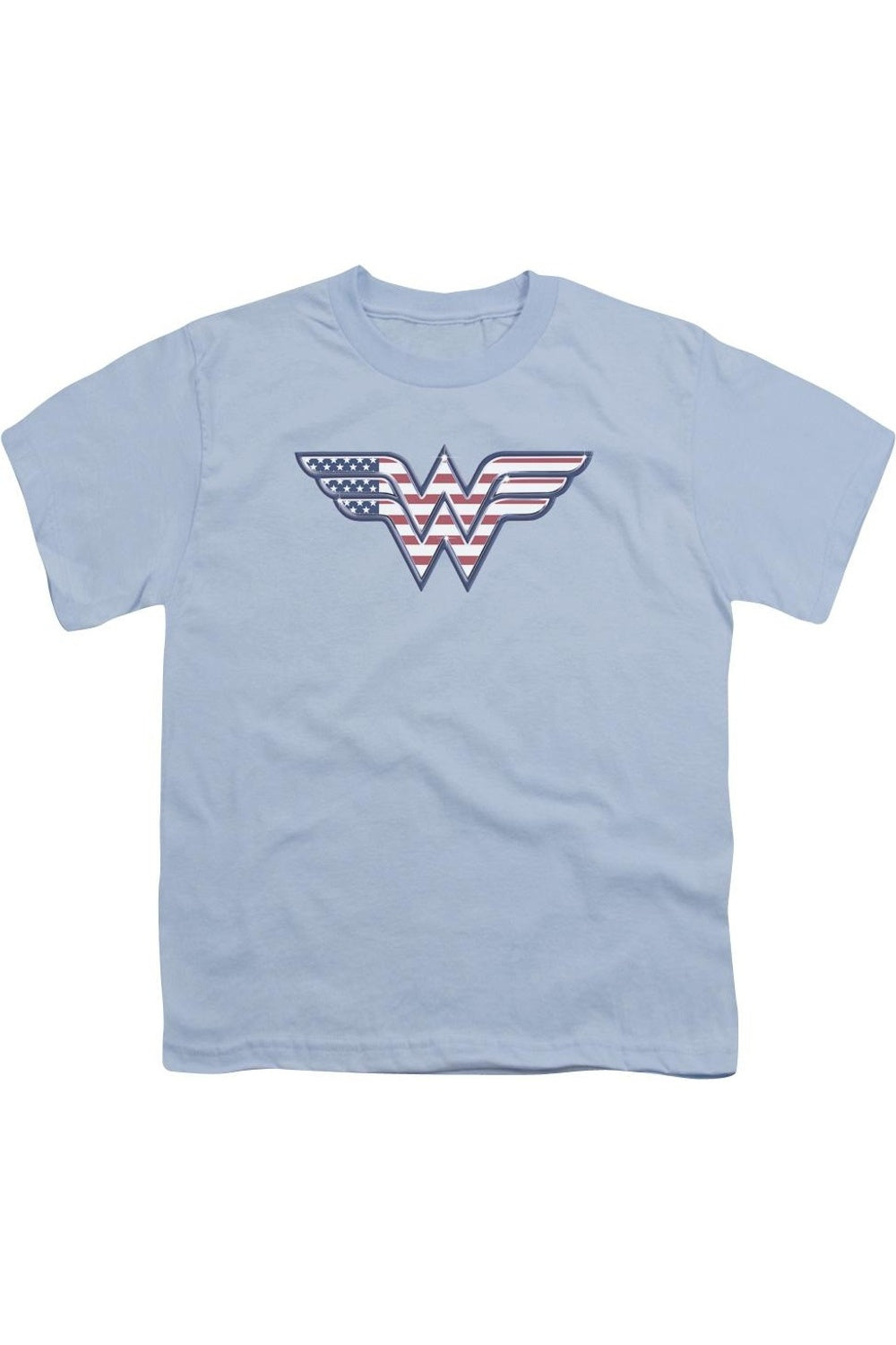 

Футболка DC Comics с красно-бело-синим принтом для детей Gildan