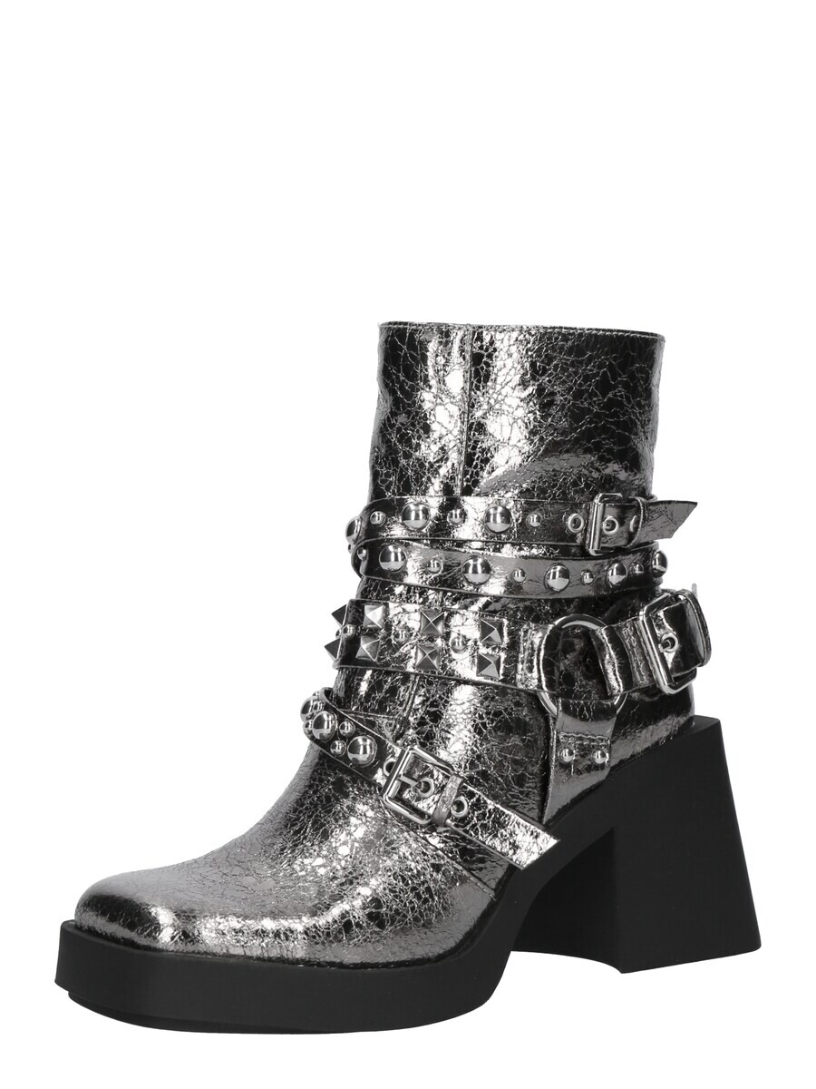 Ботинки женские Steve Madden Boots Kolton на каблуке, серебряный