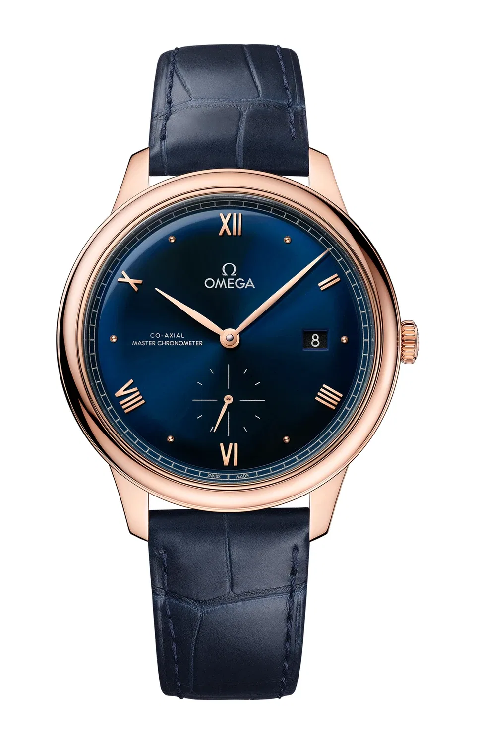 DE VILLE PRESTIGE 41 ММ, ORO SEDNA НА КОЖЕ - 434.53.41.20.03.001 OMEGA, золотой