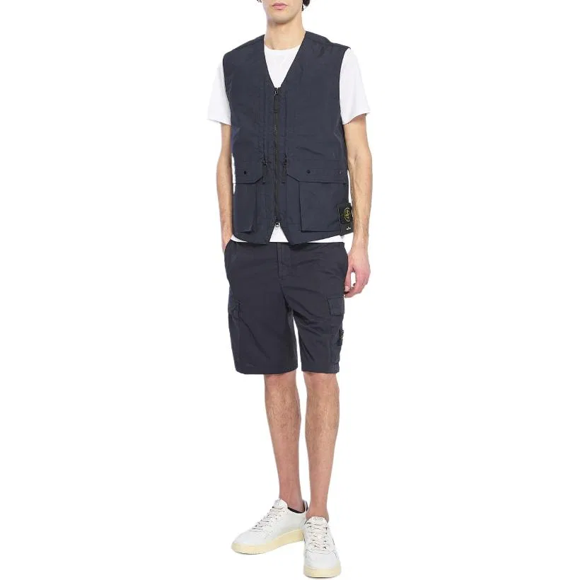 Жилет с молнией Stone Island Marine Blue — фото 4